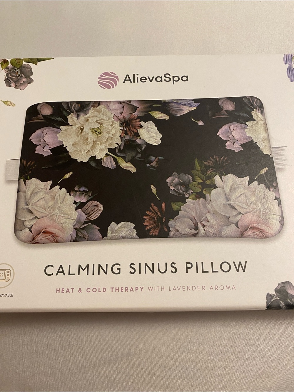 Calming Sinus Pillow in Floral Pattern and Clay Beads